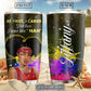 Black Woman Powerful I Cared But Then Personalized 20 Oz Tumbler For Coffee Travel And Daily Drinks