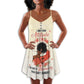 Black I Dont Have Attitude V-Neck Sleeveless Cami Dress For Sunny Getaways And Thoughtful Gifting