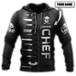 Black Chef Personalized Hoodie For Everyday Wear Outdoor Adventures And Comfortable Style