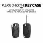 Black Warrior-Style TPU Car Key Fob Cover for Fiat 500, Panda, Idea, Stilo, Ducato, Punto, Grande Punto, Bravo & Doblo