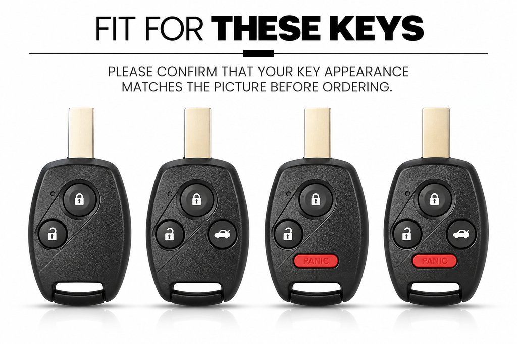 Black Warrior-Style TPU Car Key Fob Cover for Honda Fit, Civic, Jazz, Pilot, Accord, CR-V, Freed, StepWGN & Insight