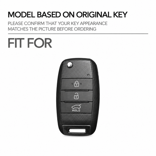 Black Warrior-Style TPU Car Key Fob Cover for Kia Rio 3, Ceed, Cerato, K2, K3, K4, Sportage, Picanto, Optima, Sorento & Forte