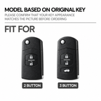 Black Warrior-Style TPU Car Key Fob Cover for Mazda 2, 3, 5, 6, 8, CX-7, CX-5, CX-9, MX-5, M6 & RX-8 – 2/3 Buttons
