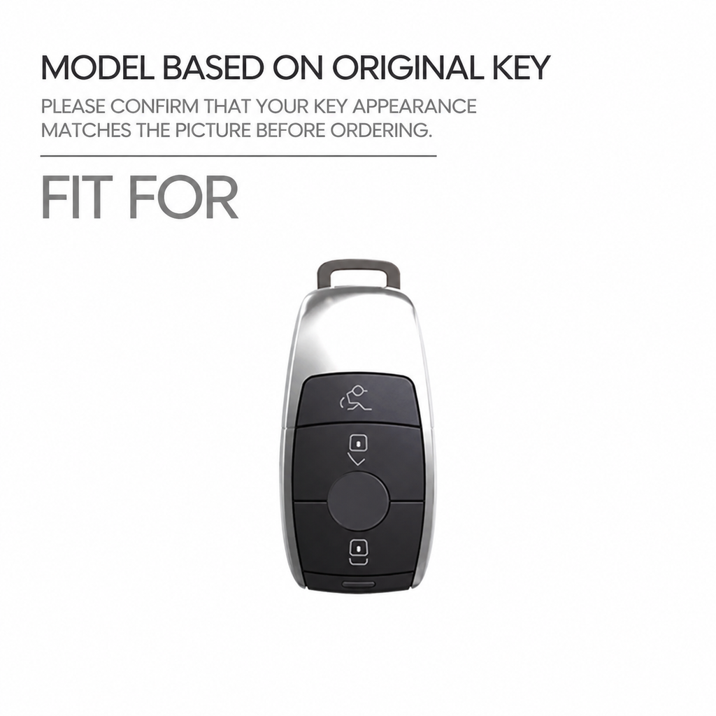 Black Warrior-Style TPU Car Key Fob Cover for Mercedes-Benz E-Class W213 (2017), E200, E260, E300, E320, S-Class (2018), GLS & GLA