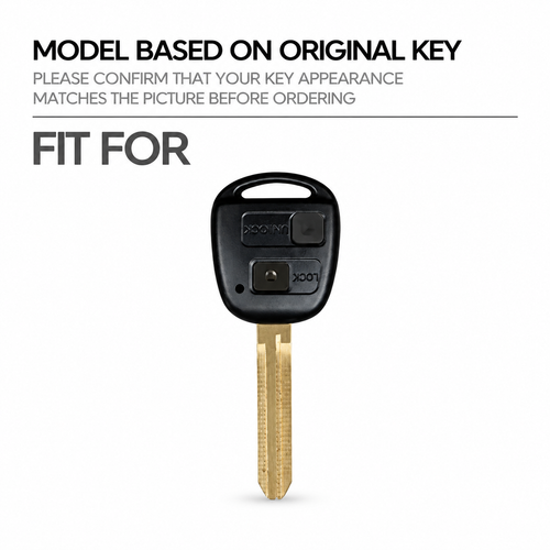 Black Warrior-Style TPU Car Key Fob Cover for Toyota FJ Cruiser, Land, Yaris & Echo; Lexus ES, GS, LS, IS, RX, SC & LX – 2008–2014