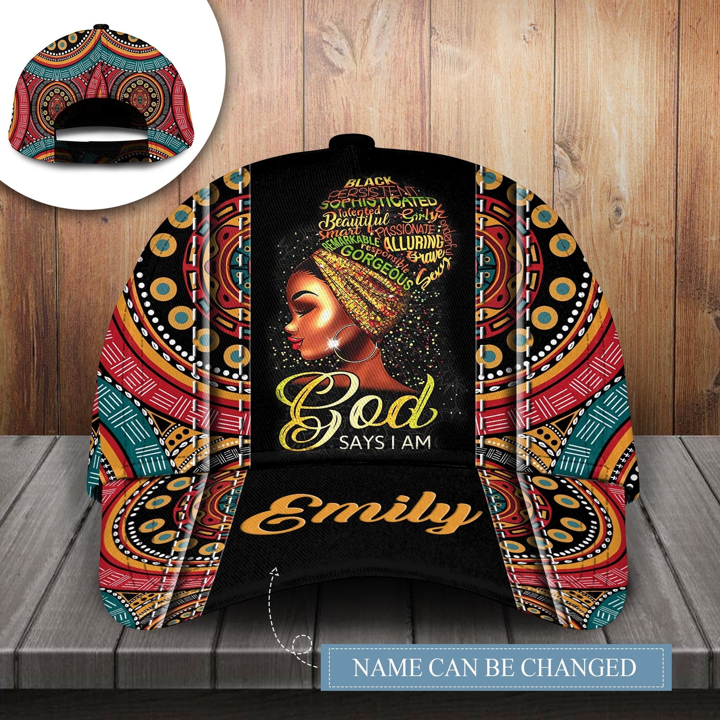 Strong Black Woman Faith Personalized Classic Cap For Beach Days Travel And Relaxed Everyday Outfits