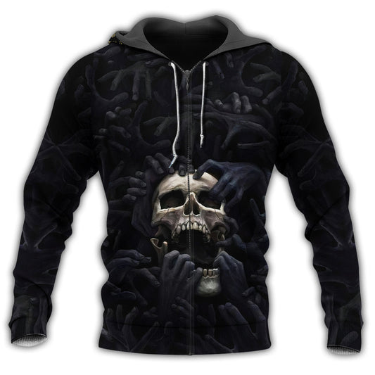 Black Strong Classic Skull Hoodie For Distinctive Streetwear Holidays And Thoughtful Gifts