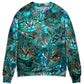 Blue Colorful Cat Sweater For Animal Lovers Casual Wear Holidays And Thoughtful Gifting