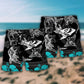 Blue Ocean Shark Pattern Beach Shorts Pattern Detail For Sunny Outdoor Activities