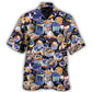 Blueberry Cupcake Baking Hawaiian Shirt For Coastal Travel, Casual Events, And Comfortable Summer Wear