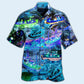 Blue Boat Hawaiian Shirt With All Over Print For Vacation Getaways Resort Wear And Casual Celebrations
