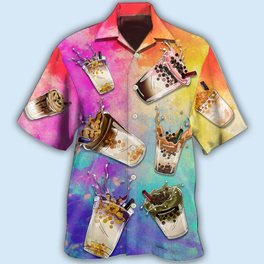 Boba Milk Tea Hawaiian Shirt For Beach Days, Summer Outings, And Thoughtful Gift Giving