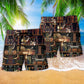 Book Cat Cozy Sleep Beach Shorts Pattern Detail For Poolside Fun And Comfortable Resort Style