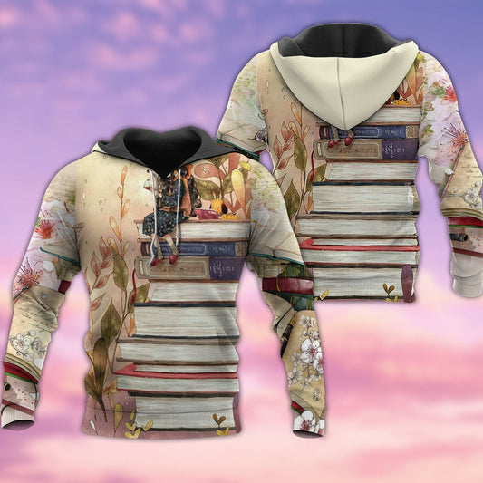 Book Girl Loves Books Hoodie For Weekend Trips Relaxed Outfits And Thoughtful Gifting