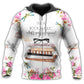 Floral Bookaholic Rose Hoodie For Casual Street Style Travel And Daily Comfort
