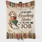 Book I'm Retired Reading Books Is My Job Personalized Flannel Blanket For Cozy Bedroom Sofa Decor