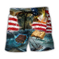 Book Independence Day Beach Shorts Pattern View For Relaxed Vacation Styling