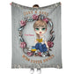 Book Lover So Cute Personalized Flannel Blanket For Cozy Bedroom Sofa Decor