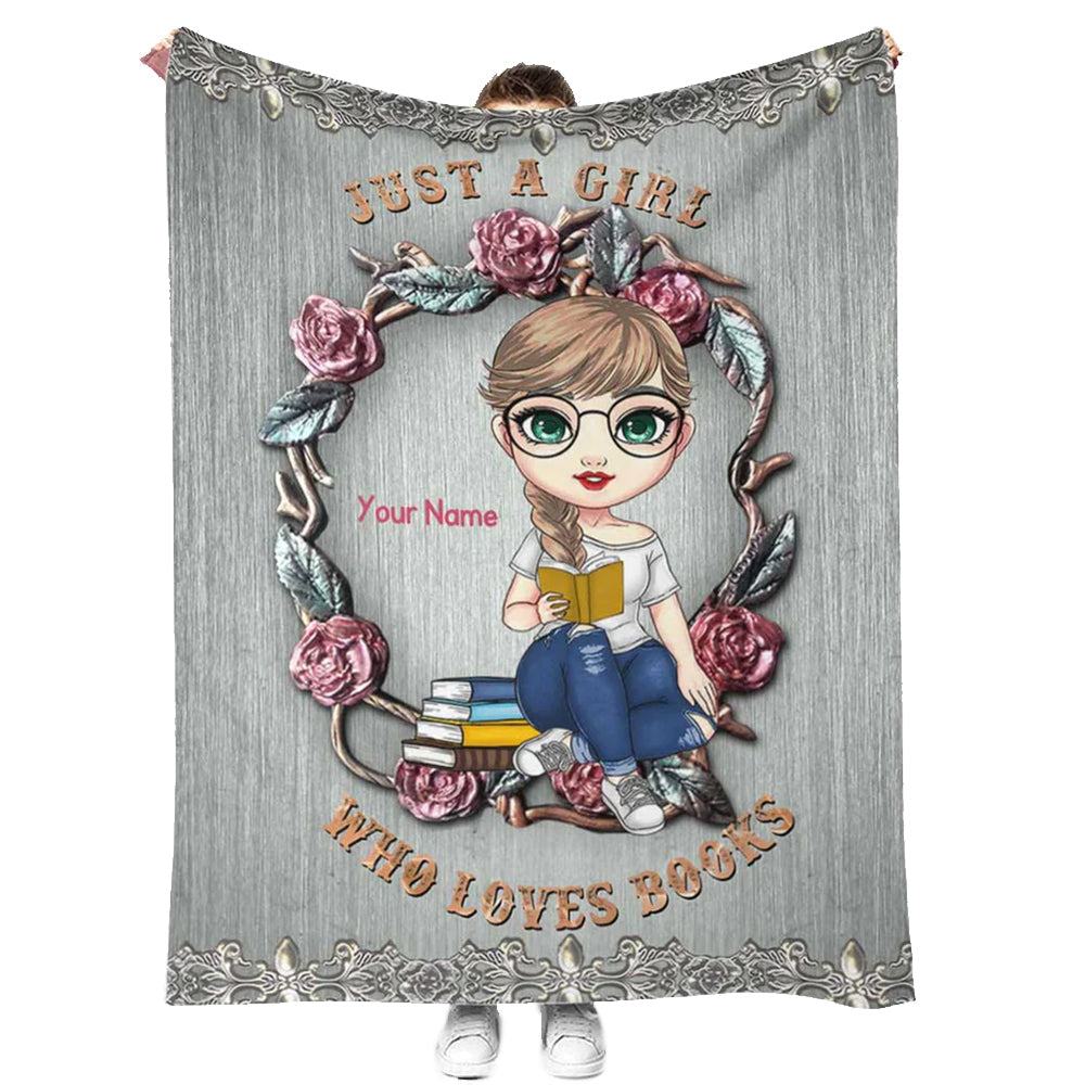 Book Lover So Cute Personalized Flannel Blanket For Cozy Bedroom Sofa Decor