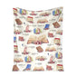 Book Lovers Book Flannel Blanket For Cozy Bedroom Sofa Decor