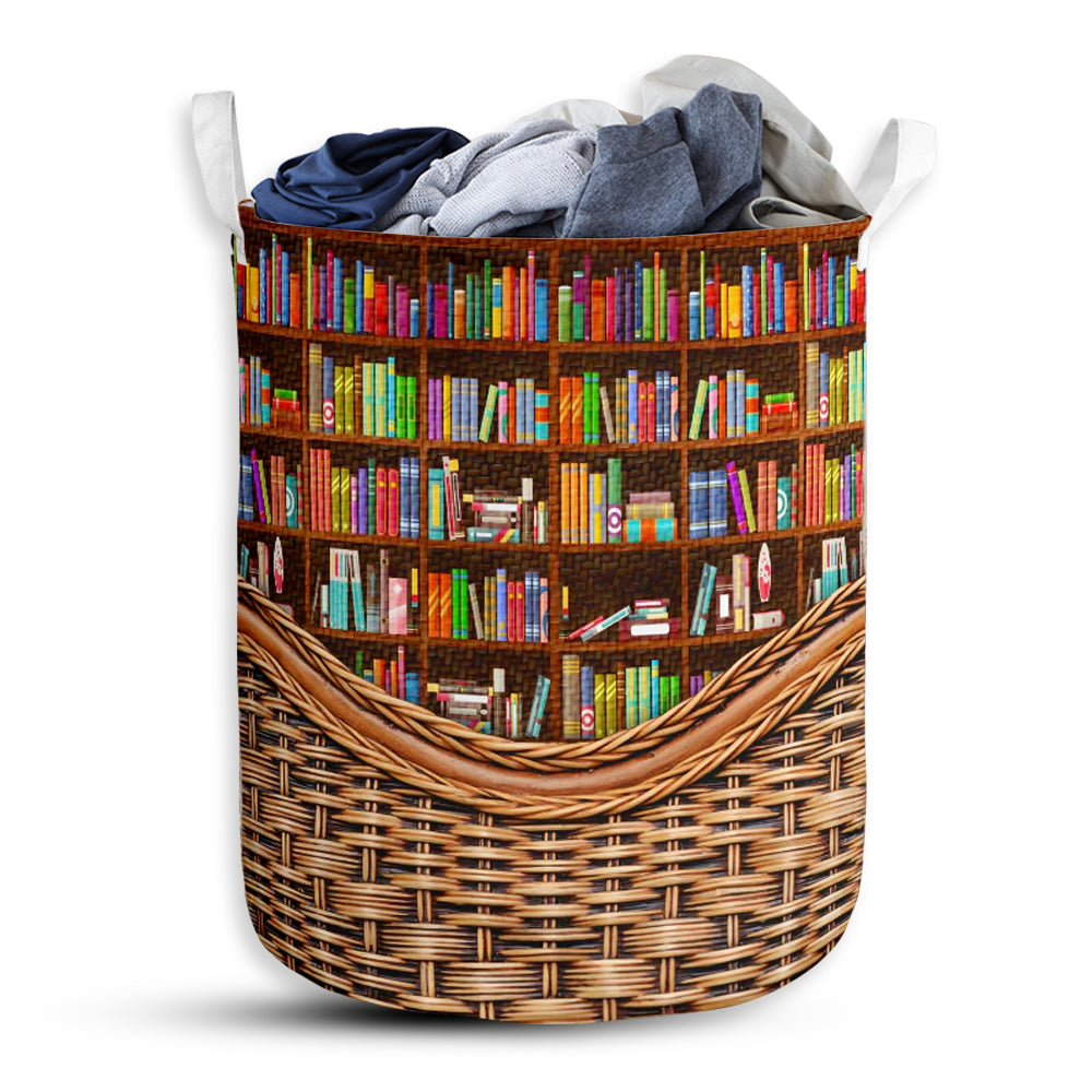 Small Size Book Rattan Texture Style Laundry Basket For Bathroom Bedroom Storage