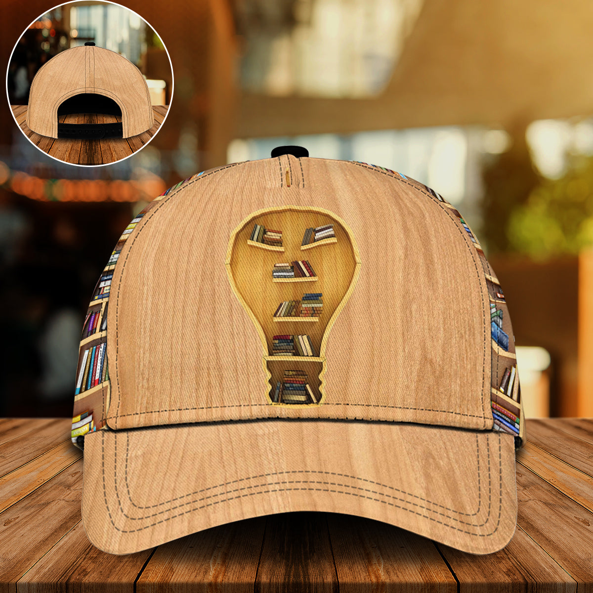 Book Lover Light Wooden Classic Cap For Weekend Adventures Festivals And Gift Giving