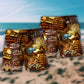 Book Cat Reading Vintage Beach Shorts Pattern Detail For Seaside Leisure And Weekend Casual Style