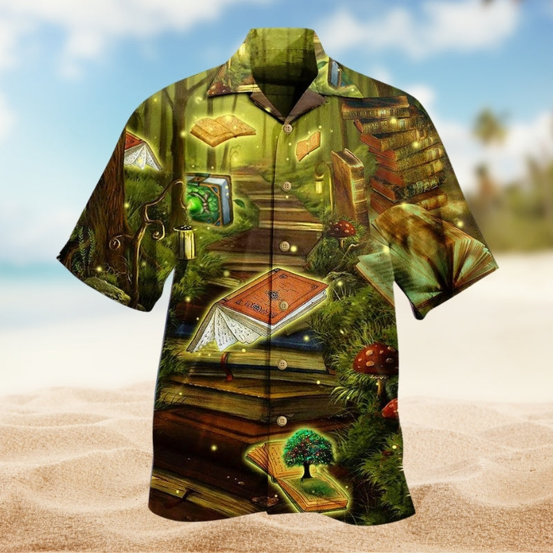 Books Magic Fly Hawaiian Shirt For Coastal Travel, Casual Events, And Comfortable Summer Wear