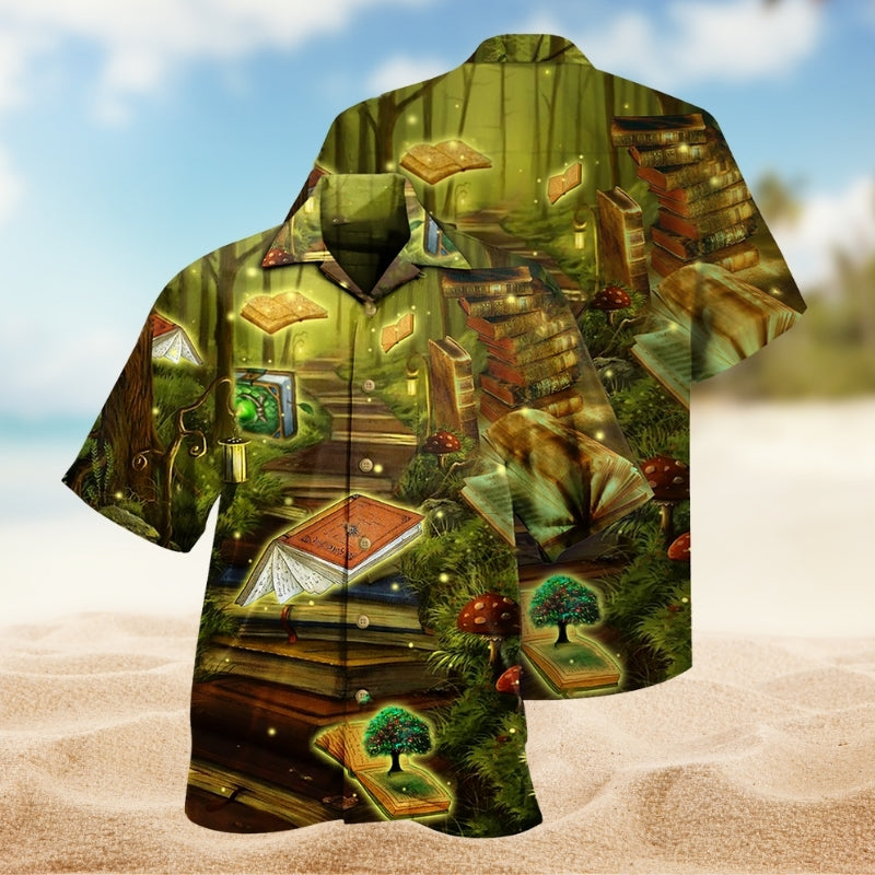 Books Magic Fly Hawaiian Shirt For Coastal Travel, Casual Events, And Comfortable Summer Wear