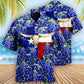 Texas Bluebonnet Hawaiian Shirt Artwork View For Weekend Travel And Beach Style
