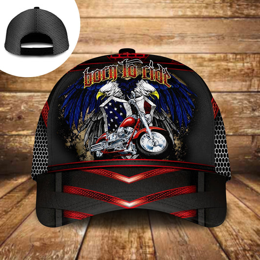 Born To Ride Motorcycle Biker Classic Cap For Seasonal Events Outdoor Trips And Everyday Comfort