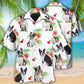 Tropical Floral Dog Boston Terrier Ball Hawaiian Shirt Design Detail For Beach Days And Holiday Travel