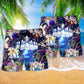 Bowling Let The Good Times Roll Short Hawaiian Beach Shorts For Active Summer Travel