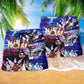 Classic Bowling Beach Shorts Pattern Detail For Outdoor Activities And Comfortable Daily Wear
