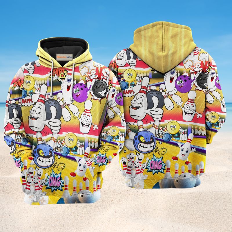 Bowling Split Happens Hoodie For Recreation Events Travel Days And Comfortable Casual Wear