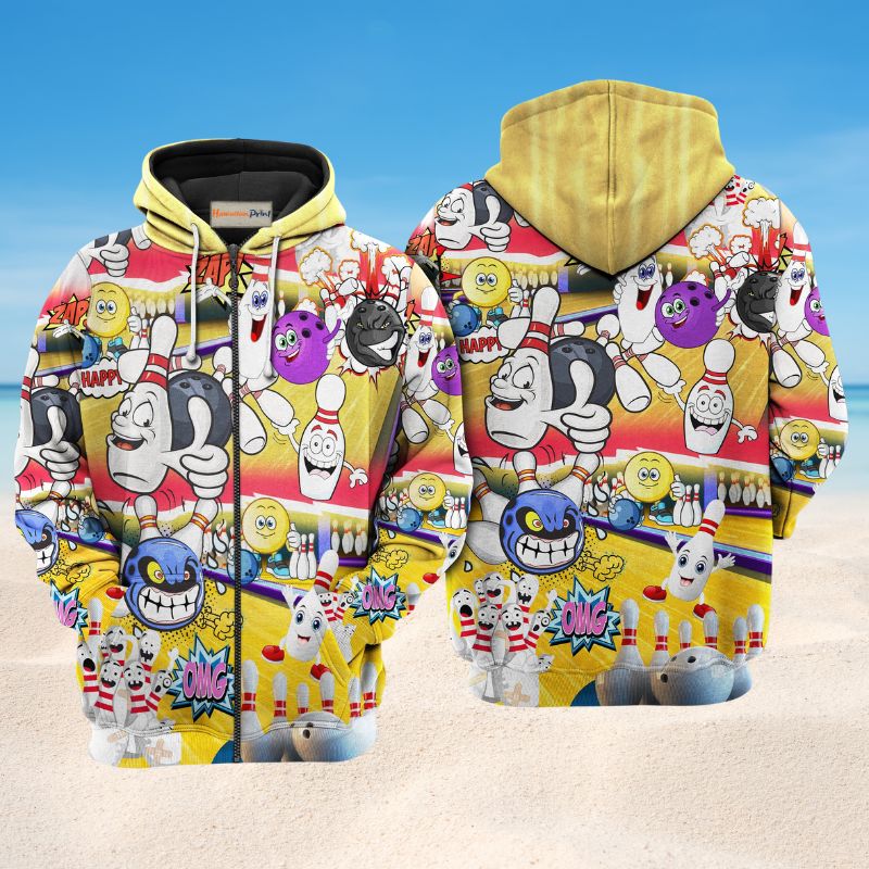 Bowling Split Happens Hoodie For Recreation Events Travel Days And Comfortable Casual Wear