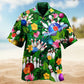 Coastal Bowling Activity Hawaiian Shirt For Tropical Holidays, Outdoor Gatherings, And Everyday Comfort