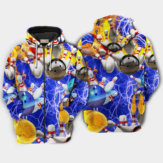 Bowling Humor Hoodie For Casual Activities Weekend Travel And Gift Ideas