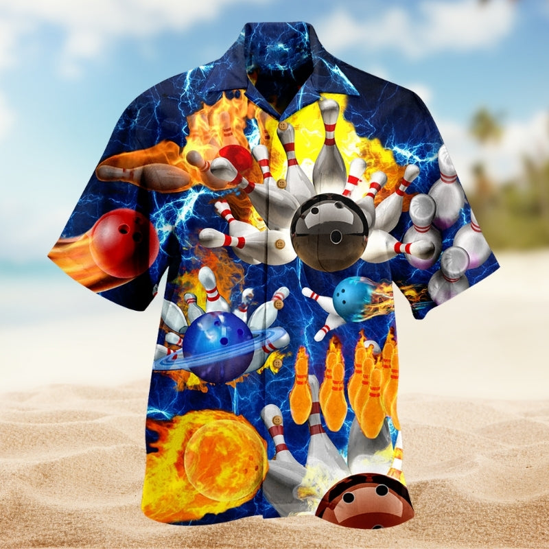 Bowling Weekend Humor Hawaiian Shirt For Active Holidays, Resort Trips, And Warm Weather Gatherings