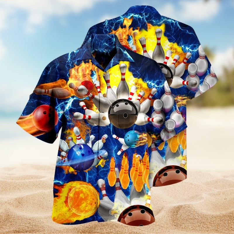 Bowling Weekend Humor Hawaiian Shirt For Active Holidays, Resort Trips, And Warm Weather Gatherings