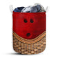 Small Size Bowling Ball Rattan Texture Laundry Basket For Bathroom Bedroom Storage