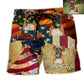 Sunset Americana Beach Shorts For Beach Days And Thoughtful Gift Giving