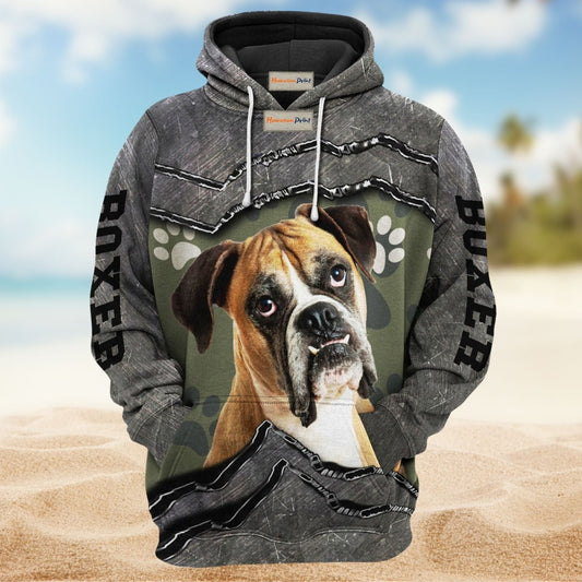 Boxer Dog Paw Best Friend Hoodie For Nature Lovers Everyday Adventures And Thoughtful Gifting