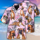 Tropical Boxer Leaf Hawaiian Shirt For Island Getaways, Outdoor Gatherings, And Comfortable Summer Wear