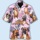 Tropical Boxer Dog Hawaiian Shirt With Detailed Graphic For Coastal Vacations Warm Weather Events And Daily Style