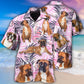 Tropical Boxer Dog Hawaiian Shirt With All Over Print For Coastal Vacations Warm Weather Events And Daily Style