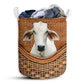 Small Size Brahman Cow Rattan Texture Laundry Basket For Bathroom Bedroom Storage