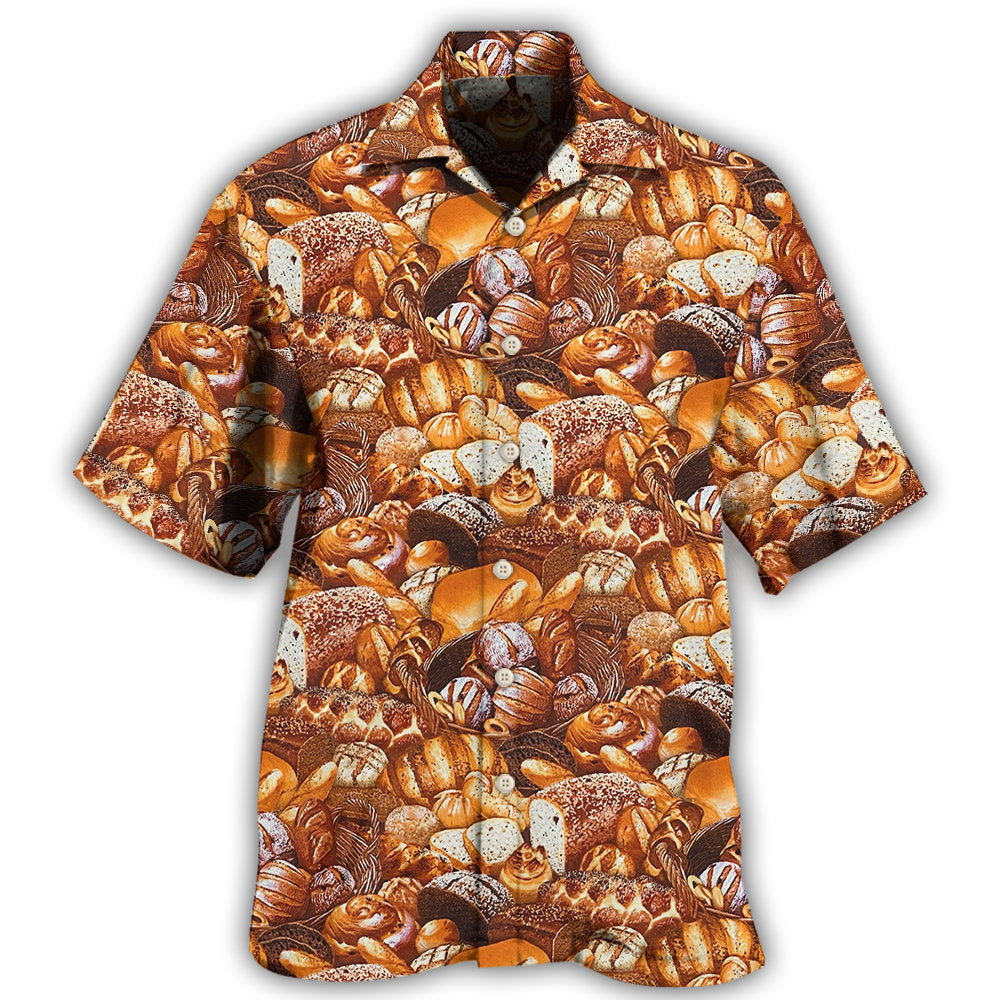 Creative Bread Baking Food Hawaiian Shirt For Summer Vacation, Beach Travel, And Casual Wear