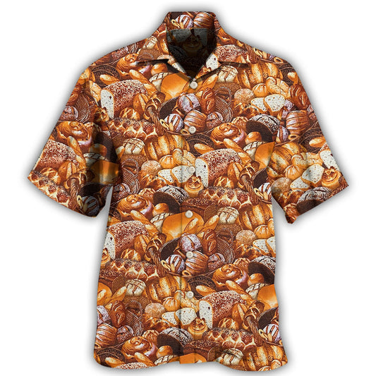 Creative Bread Baking Food Hawaiian Shirt For Summer Vacation, Beach Travel, And Casual Wear