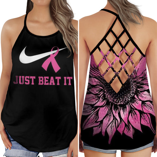 Breast Cancer Awareness Motivation Hollow Tank Top For Community Events And Positive Support